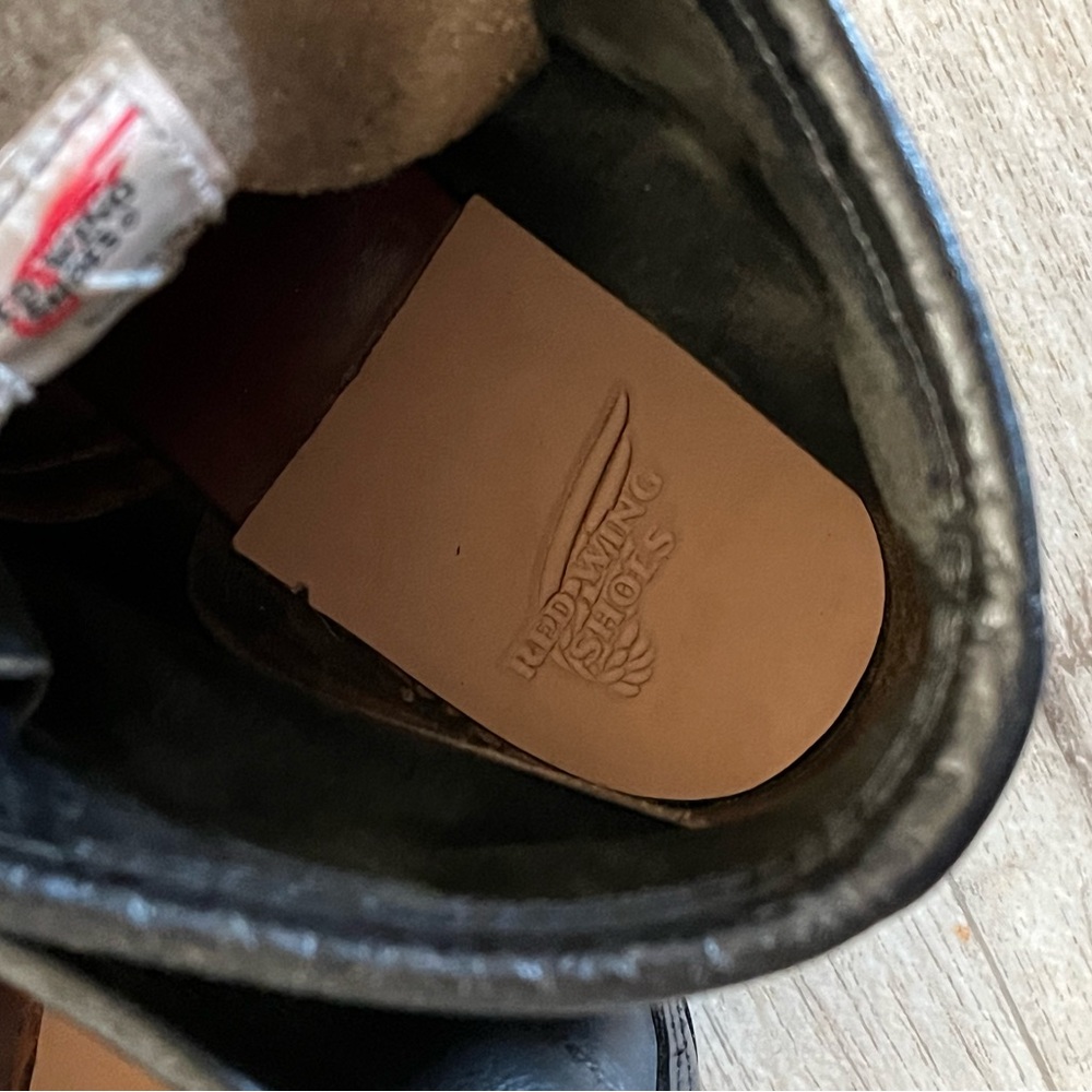 Red Wing Shoes Black Leather Boots - Picture 7 of 10